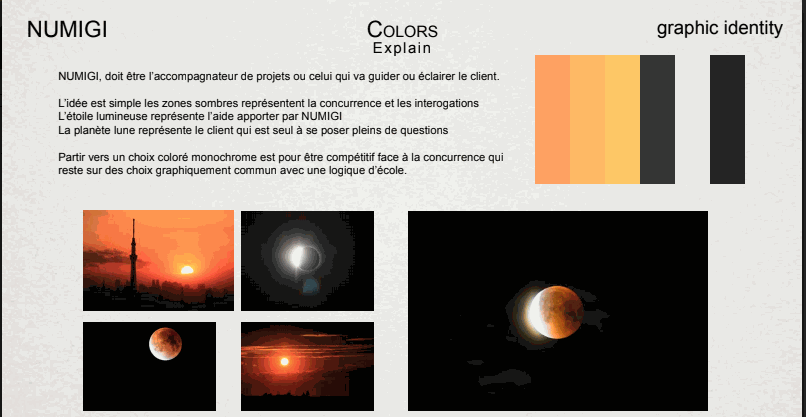 Numigi : explication charte graphique